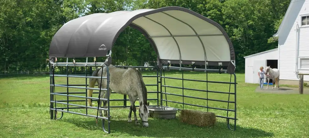 Portable Horse SheltersFrom Run-In sheds, to Corral Shelters