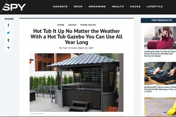 Hot Tub It Up No Matter the Weather With A Hot Tub Gazebo You Can Use All Year Long