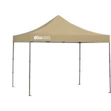 Solo Steel SOLO100 Straight Leg Pop-Up Canopy, 10 ft. x 10 ft. Khaki