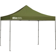 Solo Steel SOLO100 Straight Leg Pop-Up Canopy, 10 ft. x 10 ft. Olive