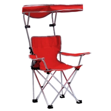 Kids Shade Folding Chair, Red/Silver