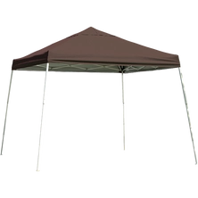 HD Series Slant Leg Pop-Up Canopy, 12 ft. x 12 ft. Chocolate Brown