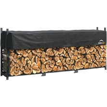Ultra Duty Firewood Rack with Cover, 12 ft.