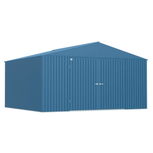 Arrow Elite Steel Storage Shed, 14x12, Blue Grey