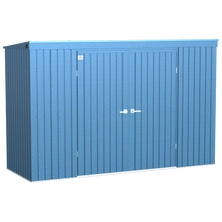 Arrow Elite Steel Storage Shed, 10x4, Blue Grey