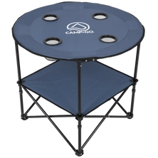 Blue 28" round portable  table 