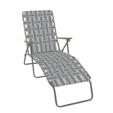 Steel web chaise lounger