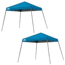 Quik Shade Expedition Blue and Metalic Grey 10x10 ft. Slant Leg Pop-up Canopy