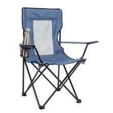 Mesh back quad camping chair