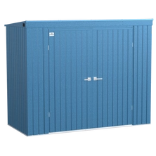 Arrow Elite Steel Storage Shed, 8x4, Blue Grey
