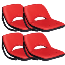 RIO Gear Bleacher Boss MyPod Stadium Seat, Crimson - Pack of 4