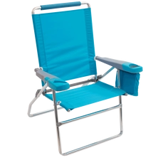 RIO Beach 17 in. Beach Chair with Deluxe Arms, Turquoise