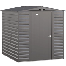 Arrow Select Steel Storage Shed, 6x7, Charcoal