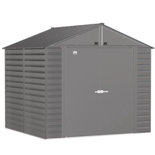 Arrow Select Steel Storage Shed, 8x8, Charcoal