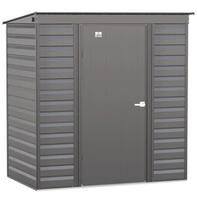 Arrow Select Steel Storage Shed, 6x4, Charcoal