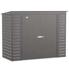 Arrow Select Steel Storage Shed, 8x4, Charcoal