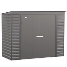 Arrow Select Steel Storage Shed, Pent, Charcoal