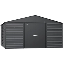 Arrow Select Steel Storage Shed, 14x14, Charcoal