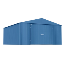 Arrow Elite Steel Storage Shed, 14x16, Blue Grey